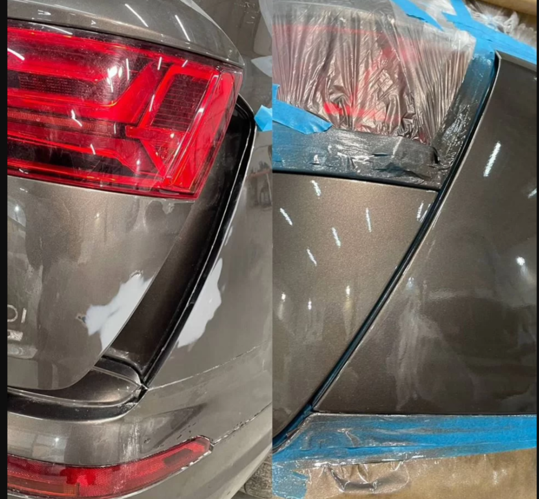 Локальный окрас задней части автомобиля в СПб